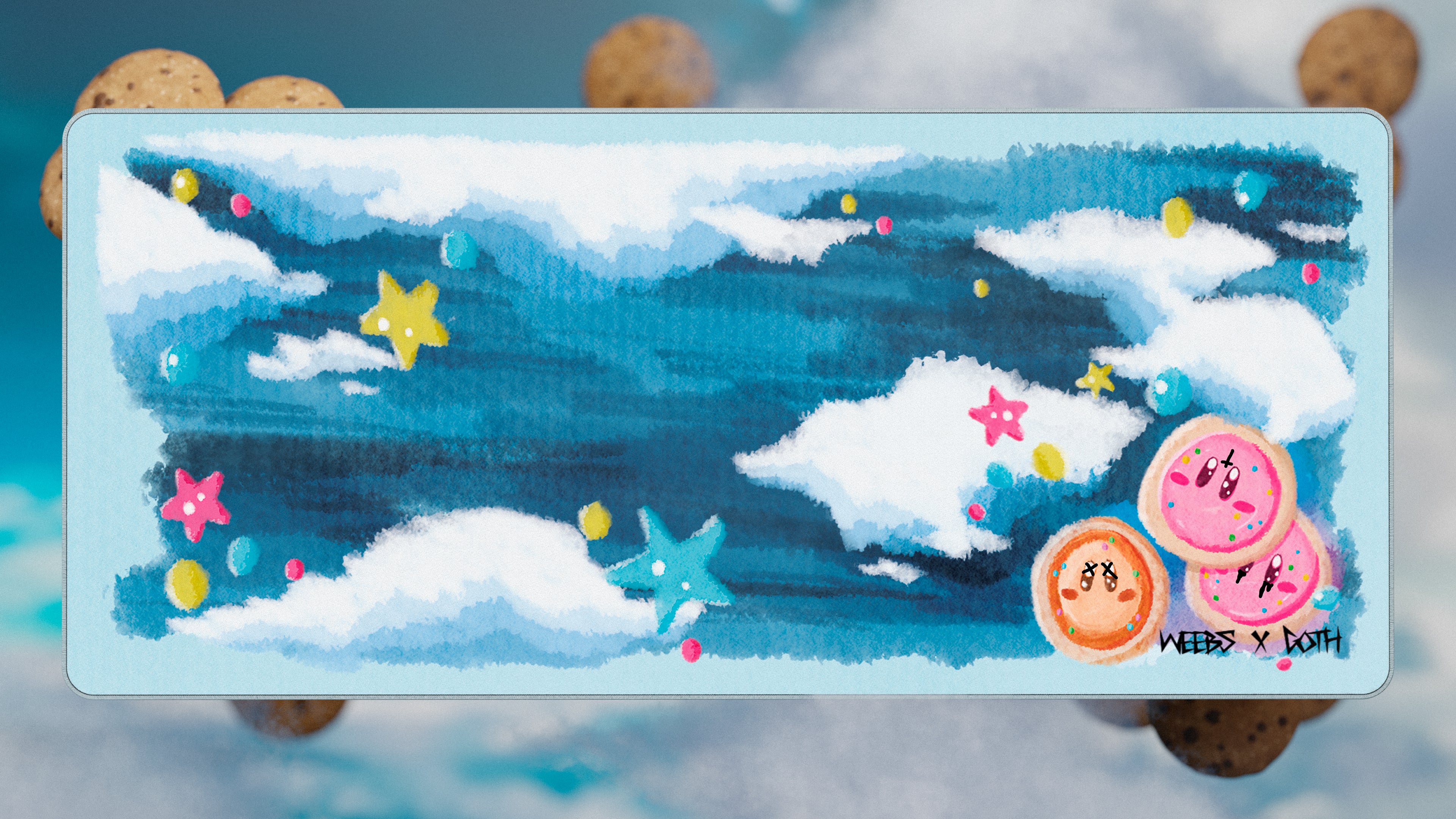 Kirby Cookies Deskmat – World of Gothcaps