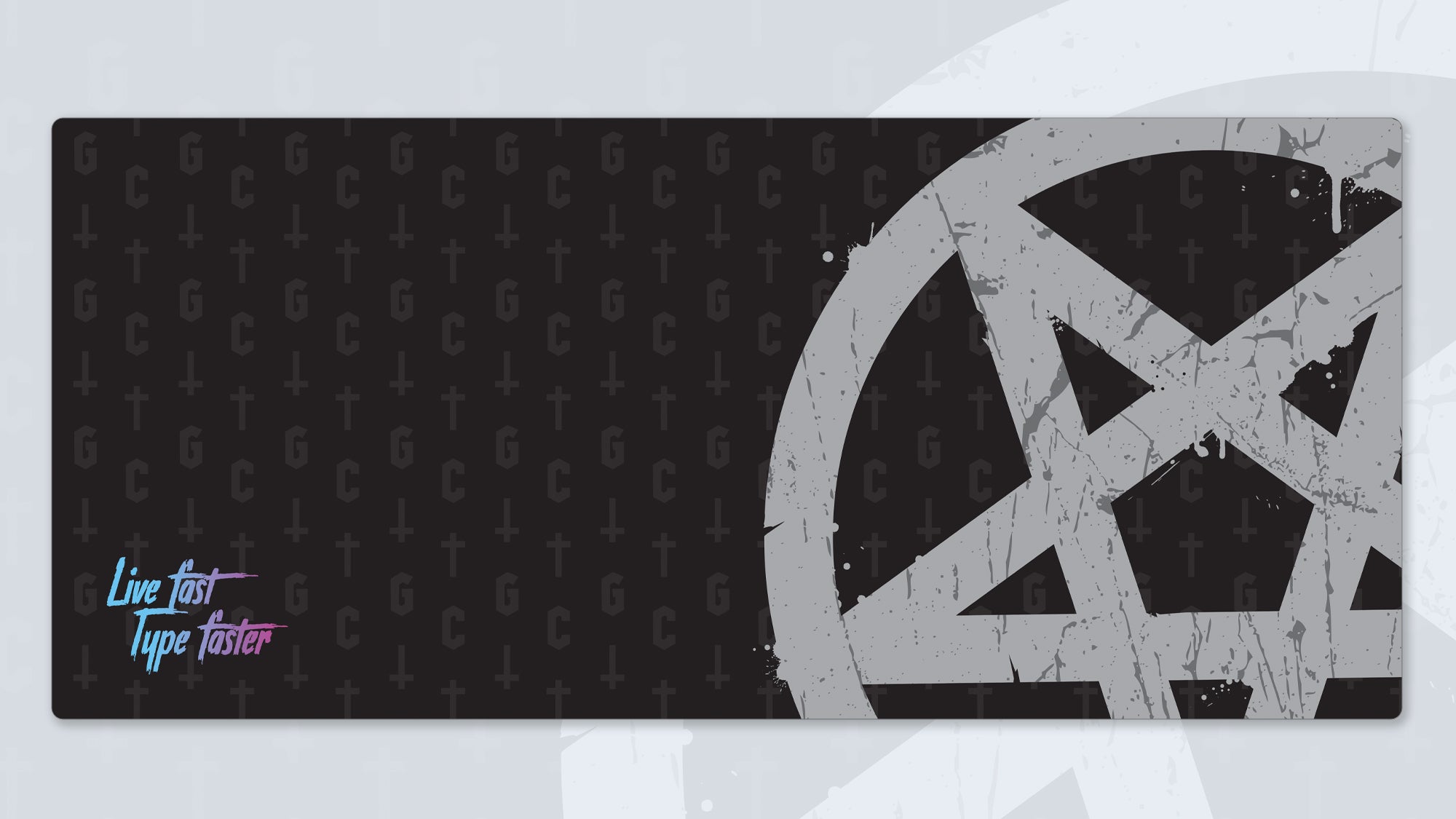 Live Fast, Type Faster Deskmat – World of Gothcaps