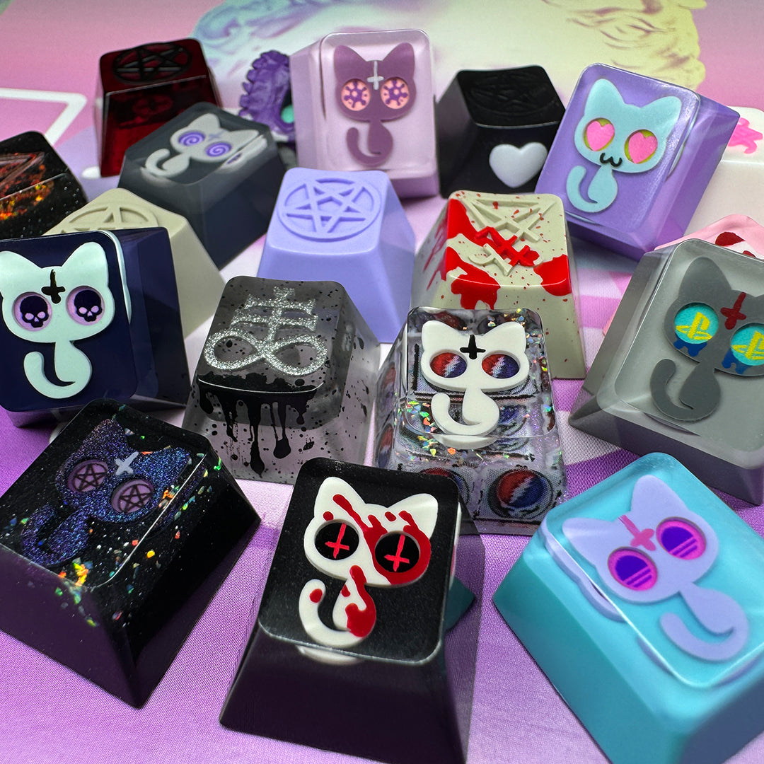 Goth Key Cap Set Keycap Releases – World of Gothcaps